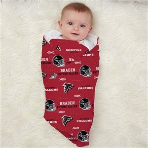 NFL Atlanta Falcons Personalized Baby Receiving Blanket - 49486-B