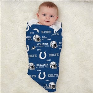 NFL Indianapolis Colts Personalized Baby Receiving Blanket - 49492-B
