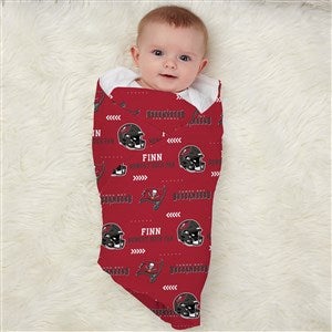NFL Tampa Bay Buccaneers Personalized Baby Receiving Blanket - 49503-B