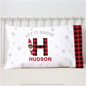 The Elf on the Shelf® Plaid Personalized 20 x 40 King Pillowcase - 49568-K