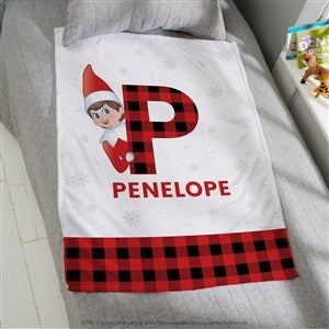 The Elf on the Shelf® Plaid Personalized 30x40 Fleece Blanket - 49570-SF