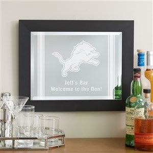 NFL Detroit Lions Engraved Framed Wall Mirror - 16x20 - 49589