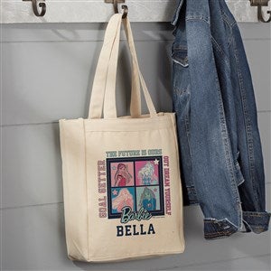 Barbie™ Varsity Collection Personalized Canvas Tote Bag- 14 x 10 - 49650-S