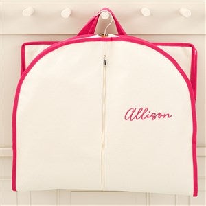 Classic Celebrations Embroidered Canvas Garment Bag- Pink - 49755-P