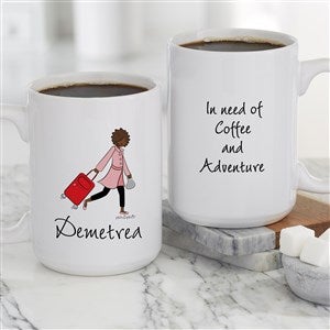 philoSophies® Travel Personalized Coffee Mug 15 oz.- White - 49840-L