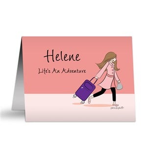 philoSophies® Travel Personalized Note Cards - 49845