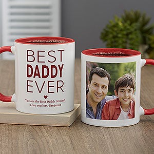 Best Dad Personalized Coffee Mug 11 oz.- Red - 49870-R