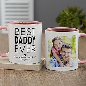 Best Dad Personalized Coffee Mug 11 oz.- Pink - 49870-P