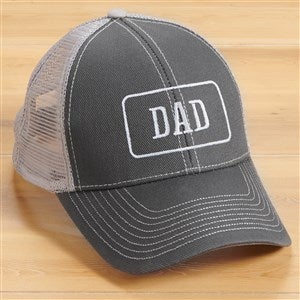 Classic Embroidered Trucker Hat for Him - Grey - 49911-G