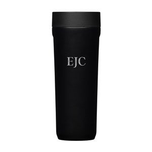 Engraved Corkcicle Monogram 17oz. Commuter Cup in Black Matte - 49938