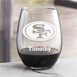 NFL San Francisco 49ers Stemless Wine Glass - 49943-S