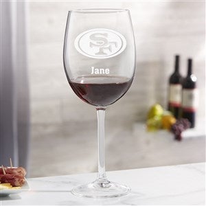 NFL San Francisco 49ers Red Wine Glass - 49943-R