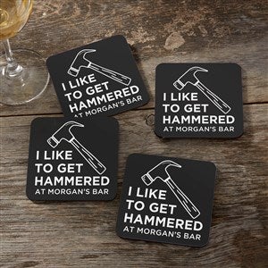 I Like To Get Hammered Personalized Coaster - 49958