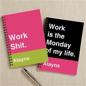 Work Sh*t. Personalized Mini Notebooks- Set of 2 - 49966