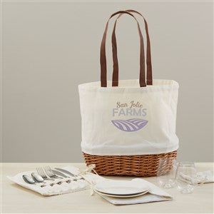 Embroidered Logo Picnic Basket For Two - 50045