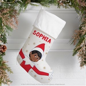 The Elf on the Shelf® Personalized Ivory Christmas Stockings - 50071-I