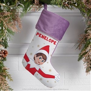 The Elf on the Shelf® Personalized Purple Christmas Stockings - 50071-P