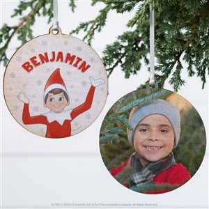 The Elf on the Shelf® Personalized Ornament- 3.75quot; Wood - 2 Sided - 50078-2W