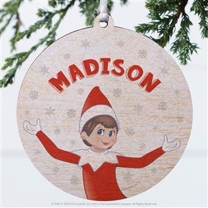 The Elf on the Shelf® Personalized Ornament- 3.75quot; Wood - 1 Sided - 50078-1W