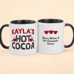 Hot Cocoa Personalized Mug 11oz.- Black - 50083-B