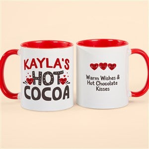 Hot Cocoa Personalized Mug 11 oz.- Red - 50083-R