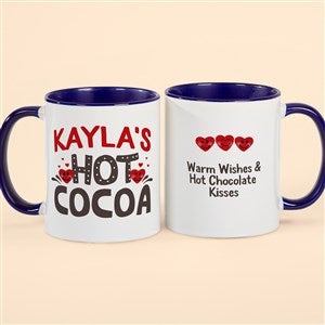 Hot Cocoa Personalized Mug 11 oz.- Blue - 50083-BL