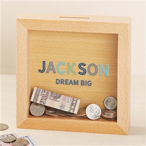 Boys Colorful Name Personalized Bank - 50095