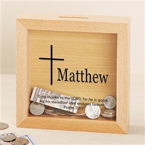 Faithful Cross Personalized Bank - 50107