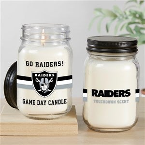 NFL Las Vegas Raiders Personalized Farmhouse Candle Jar - 50136