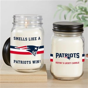 NFL New England Patriots Personalized Farmhouse Candle Jar - 50139