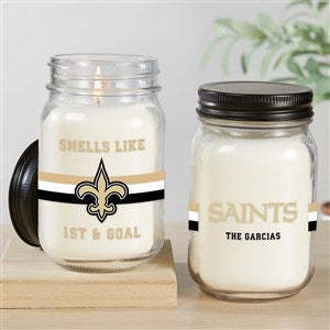 NFL New Orleans Saints Personalized Farmhouse Candle Jar - 50141