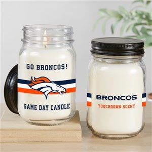 NFL Denver Broncos Personalized Farmhouse Candle Jar - 50143