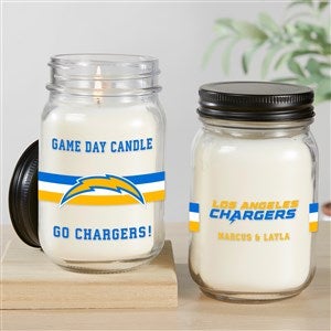 NFL Los Angeles Chargers Personalized Farmhouse Candle Jar - 50153