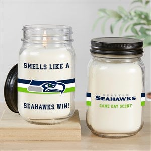 NFL Seattle Seahawks Personalized Farmhouse Candle Jar - 50157