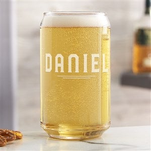 Classic Man Engraved 16oz. Beer Can Glass - 50271-B