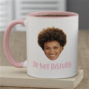 Photo Face Cutout Personalized Coffee Mug 11 oz.- Pink - 50285-P