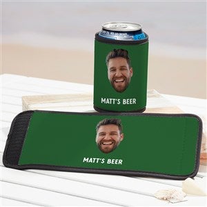 Photo Face Cutout Personalized Can  Bottle Wrap - 50293