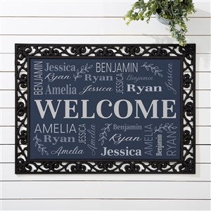 Classic Family Repeating Name Personalized Doormat- 18x27 - 50310-S