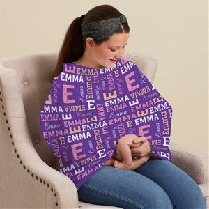 Repeating Name Personalized Nursing Cover - 50368