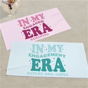 In My Engaged Era Personalized 35x72 Beach Towel - 50396-L
