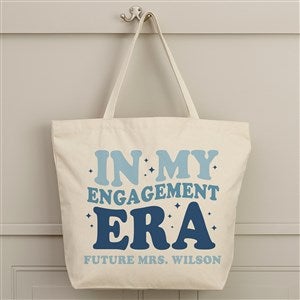 In My Engaged Era Personalized Canvas Tote Bag- 20quot; x 15quot; - 50400