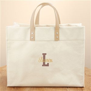 Playful Name Embroidered Tote Bag - 50448