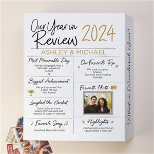 Year in Review Personalized Keepsake Memory Box - 8x10 - 50487-S