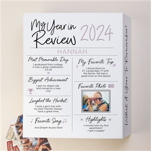 Year in Review Personalized Keepsake Memory Box - 12x15 - 50487-L