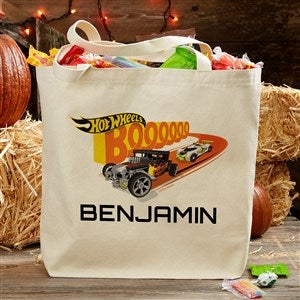 Hot Wheels Personalized Halloween Canvas Tote Bag - 20x15 - 50507-L