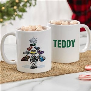 Hot Wheels™ Holiday Personalized Ceramic Mug 11 oz.- White - 50519-W