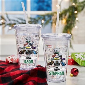 Hot Wheels™ Holiday Personalized 17 oz. Insulated Acrylic Tumbler - 50524