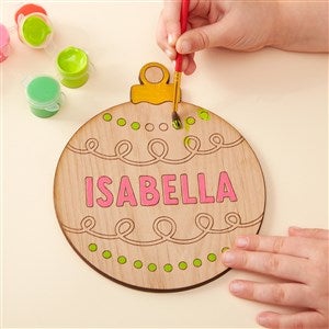 Christmas Personalized Wooden Paintable Toy - 50529