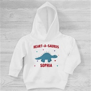 Dino-Mite Personalized Valentines Day Toddler Hooded Sweatshirt - 50558-CTHS