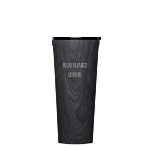 Engraved Corkcicle 24oz Large Tumbler in Burnt Wood - 50603